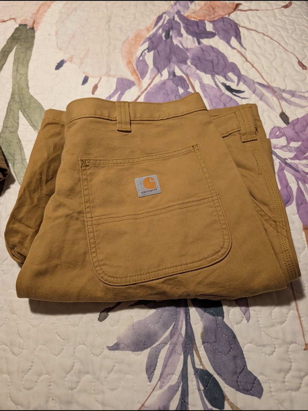 Carhartt Men's Canvas Cargo Pants in Brown Duck